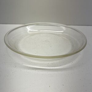 Vintage 9" Round Fire King Clear Glass Pie Plate #460‎